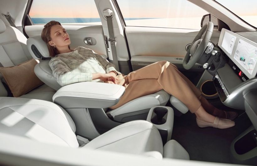 Hyundai IONIQ 5 new electric vehicle reclinable seat